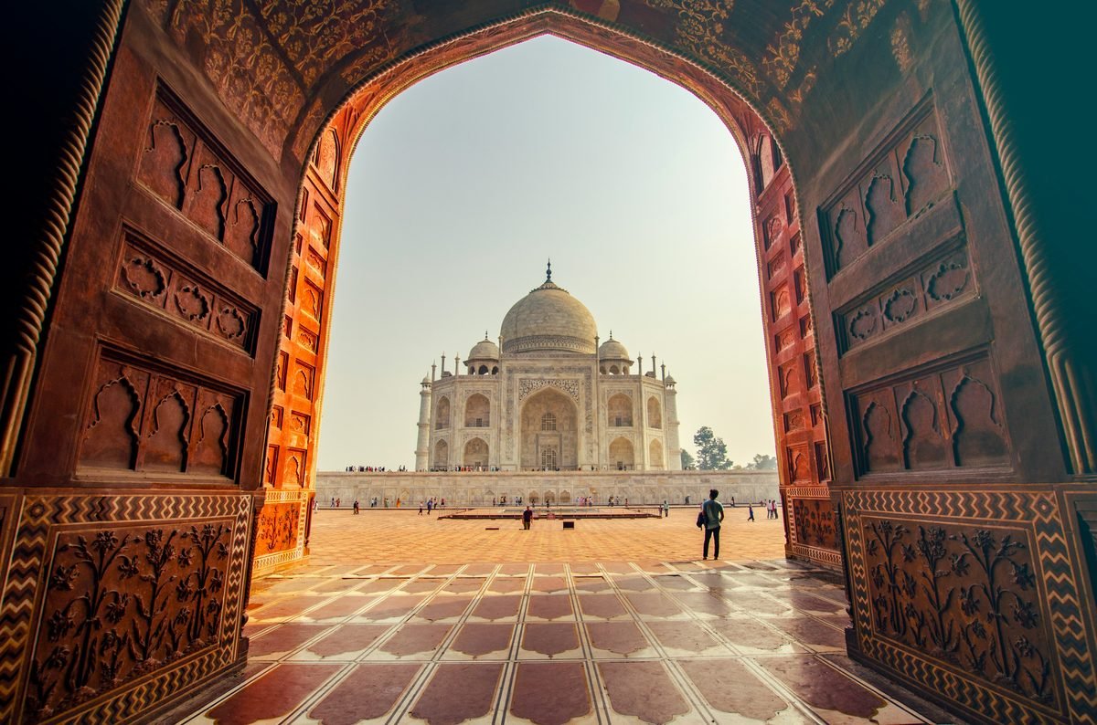 Agra — Taj Mahal through the gate