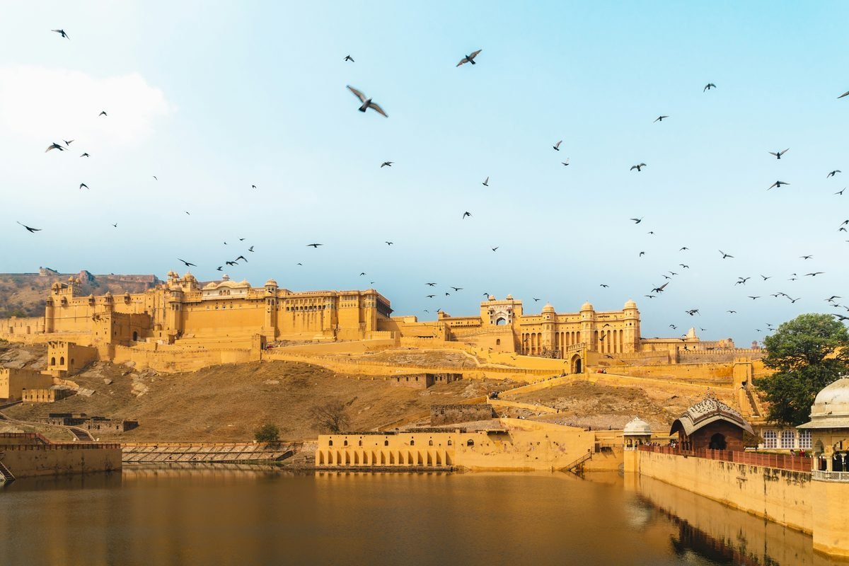 Jaipur — Amber Fort with birds
